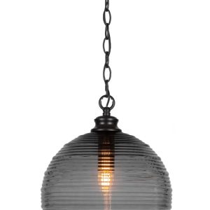 Toltec Lighting - 91-MB-5132 - One Light Pendant - Malena - Matte Black