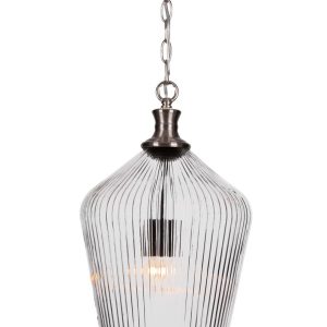 Toltec Lighting - 93-BN-4650 - One Light Pendant - Carina - Brushed Nickel