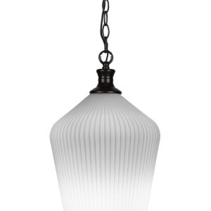 Toltec Lighting - 93-MB-4651 - One Light Pendant - Carina - Matte Black