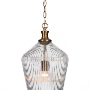 Toltec Lighting - 93-NAB-4650 - One Light Pendant - Carina - New Age Brass