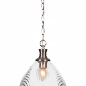 Toltec Lighting - 96-BN-4630 - One Light Pendant - Carina - Brushed Nickel