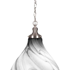 Toltec Lighting - 97-BN-4749 - One Light Pendant - Juno - Brushed Nickel