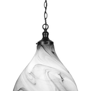 Toltec Lighting - 97-MB-4749 - One Light Pendant - Juno - Matte Black