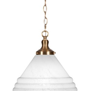 Toltec Lighting - 98-NAB-4731 - One Light Pendant - Juno - New Age Brass