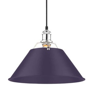 Golden - 3306-L CH-EP - One Light Pendant - Orwell - Chrome