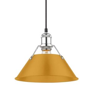 Golden - 3306-M CH-AY - One Light Pendant - Orwell - Chrome