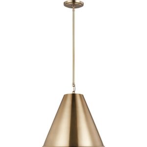 Visual Comfort Studio - 6585101-848 - One Light Pendant - Gordon - Satin Brass