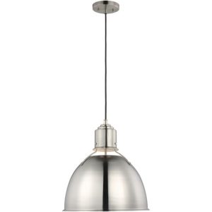 Visual Comfort Studio - 6680301-962 - One Light Pendant - Huey - Brushed Nickel