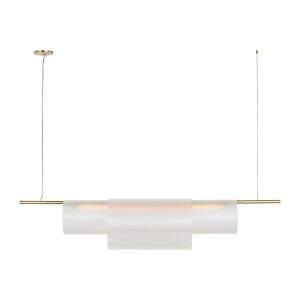 Visual Comfort Modern - PBLS80627HABEG - LED Linear Chandelier - Trace - Hand-Rubbed Antique Brass