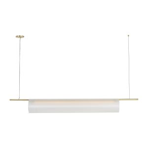 Visual Comfort Modern - PBLS80727HABEG - LED Linear Chandelier - Trace - Hand-Rubbed Antique Brass