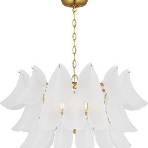Visual Comfort Studio - CC1825BBS - Five Light Chandelier - Chloe - Burnished Brass