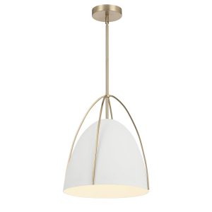 Millennium - 69201-MW/MG - One Light Pendant - Pomelle - Matte White