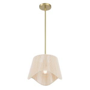 Millennium - 9001-VB - One Light Pendant - Tulara - Vintage Brass