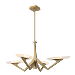 Varaluz - 530P04BK - LED Pendant - Down the Wrong Path - Brass Kisser