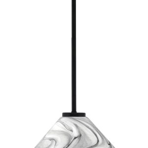 Toltec Lighting - 6201-MB-2129 - One Light Mini Pendant - Sandia - Matte Black