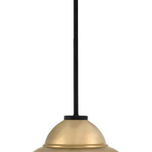 Toltec Lighting - 6201-MB-428-NAB - One Light Pendant - Sandia - Matte Black