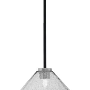 Toltec Lighting - 6201-MBGP-2122 - One Light Mini Pendant - Sandia - Matte Black & Graphite