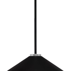 Toltec Lighting - 6201-MBGP-424-MB - One Light Pendant - Sandia - Matte Black & Graphite