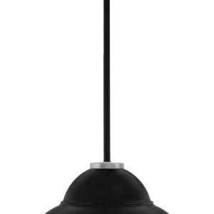 Toltec Lighting - 6201-MBGP-428-MB - One Light Pendant - Sandia - Matte Black & Graphite