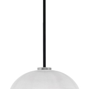 Toltec Lighting - 6201-MBGP-540 - One Light Pendant - Sandia - Matte Black & Graphite