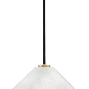 Toltec Lighting - 6201-MBNAB-2161 - One Light Pendant - Sandia - Matte Black & New Age Brass