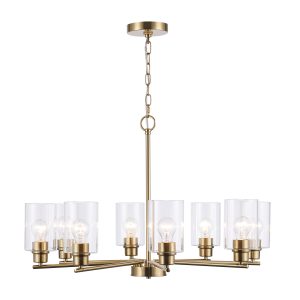 Trans Globe Imports - 72028 AG - Eight Light Chandelier - Kai - Antique Gold