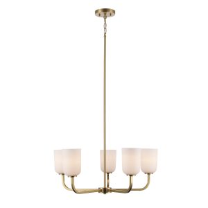 Trans Globe Imports - 72035 AG - Five Light Chandelier - Capri - Antique Gold