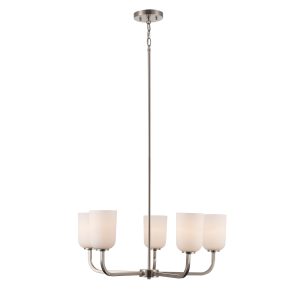 Trans Globe Imports - 72035 BN - Five Light Chandelier - Capri - Brushed Nickel