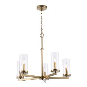 Trans Globe Imports - 72045 AG - Five Light Chandelier - Carter - Antique Gold