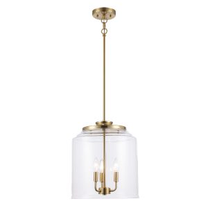 Trans Globe Imports - 72050-3 AG - Three Light Pendant - Zoe - Antique Gold