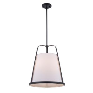 Trans Globe Imports - PND-2310 BK - Three Light Pendant - Cass - Black
