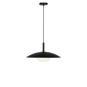 Generation Lighting - GLP2041MBK - One Light Pendant - Mont - Midnight Black