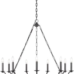 Visual Comfort Studio - SCCHCCH120ITR - Nine Light Chandelier - Brighton - Italian Rust