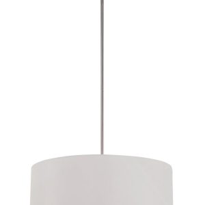 Trans Globe Imports - PND-802 IV - Three Light Pendant - Schiffer - Brushed Nickel