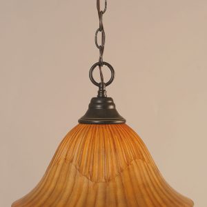 Toltec Lighting - 10-DG-58319 - One Light Pendant - Any - Dark Granite
