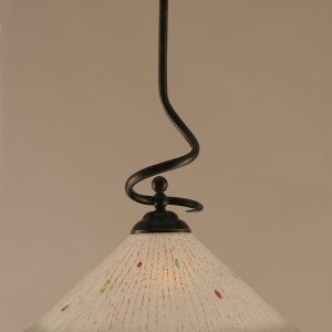 Toltec Lighting - 900-DG-711 - One Light Pendant - Capri - Dark Granite