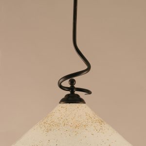 Toltec Lighting - 900-DG-714 - One Light Pendant - Capri - Dark Granite