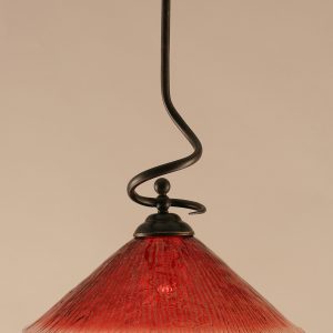 Toltec Lighting - 900-DG-716 - One Light Pendant - Capri - Dark Granite