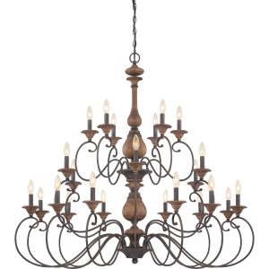 Quoizel - ABN5024RK - 24 Light Chandelier - Auburn - Rustic Black