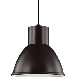 Generation Lighting - 6517401-710 - One Light Pendant - Division Street - Bronze