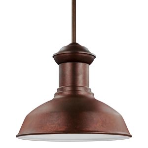 Generation Lighting - 6247701-44 - One Light Outdoor Pendant - Fredricksburg - Weathered Copper