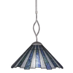 Toltec Lighting - 241-AS-932 - One Light Pendant - Revo - Aged Silver