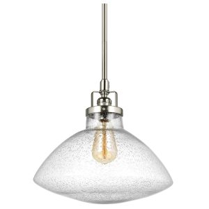 Generation Lighting - 6514501-962 - One Light Pendant - Belton - Brushed Nickel