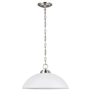 Generation Lighting - 65160EN3-962 - One Light Pendant - Oslo - Brushed Nickel