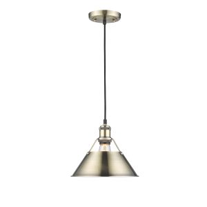 Golden - 3306-M AB-AB - One Light Pendant - Orwell - Aged Brass