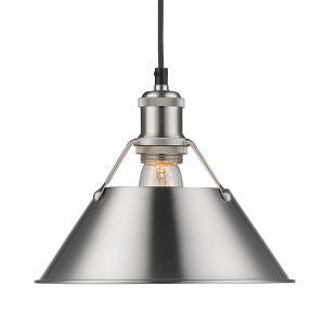 Golden - 3306-M PW-PW - One Light Pendant - Orwell - Pewter