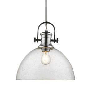 Golden - 3118-L CH-SD - One Light Pendant - Hines - Chrome