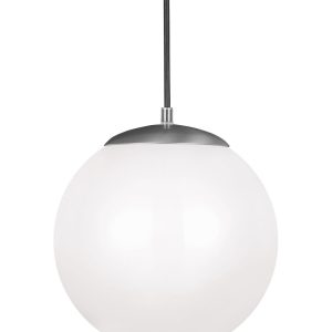 Visual Comfort Studio - 602293S-04 - LED Pendant - Leo - Hanging Globe - Satin Aluminum