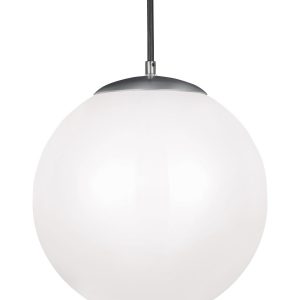 Visual Comfort Studio - 602493S-04 - LED Pendant - Leo - Hanging Globe - Satin Aluminum