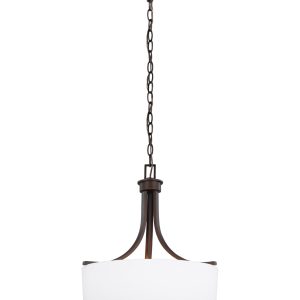 Generation Lighting - 6528803-710 - Three Light Pendant - Canfield - Bronze